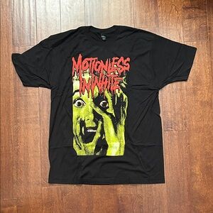Motionless in White Black Graphic Band Tee, Size XL, NWOT